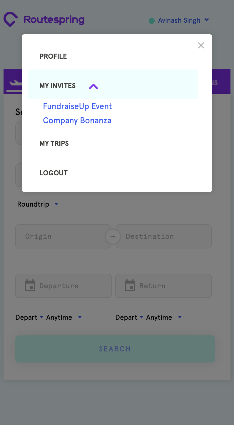 Book Travel for Group Events in RouteSpring