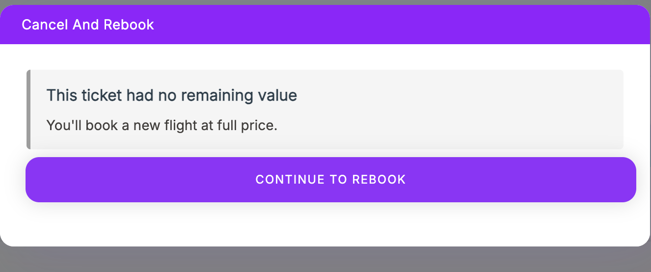 no remaining value outcome